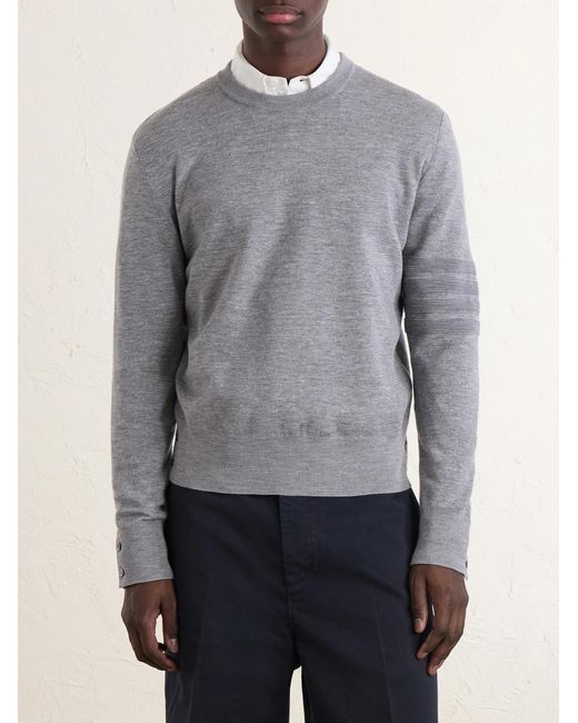 Thom Browne Gray Milano Stitch Wool for men