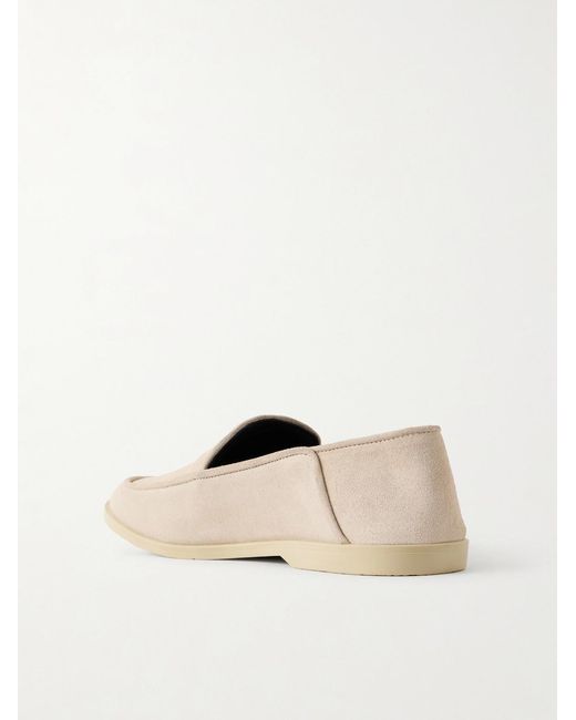 George Cleverley Natural Mayfair Ii Collapsible-heel Suede Loafers for men