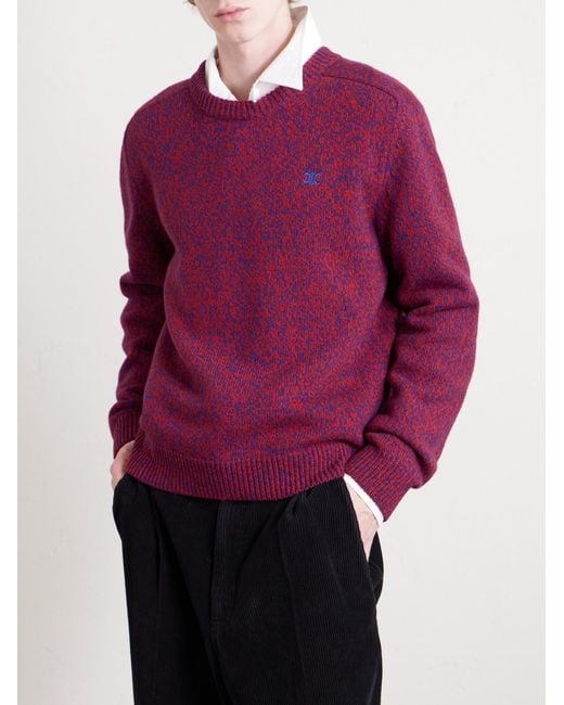 Céline Pullover aus einer Woll-Kaschmirmischung in Purple für Herren