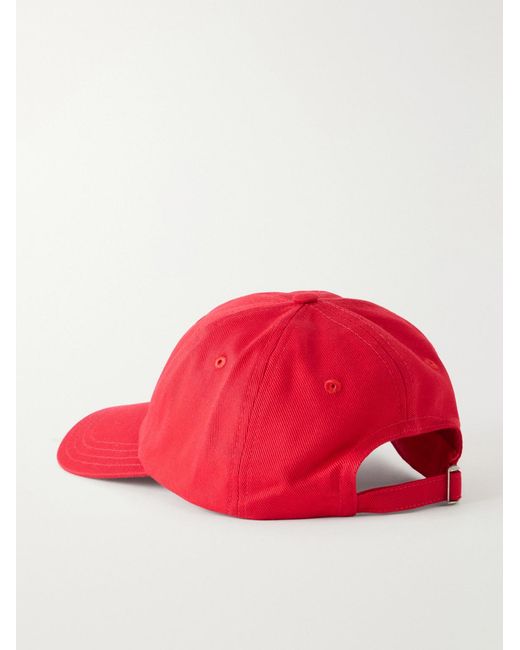 Drake's Embroidered Cotton-Twill Cap for men
