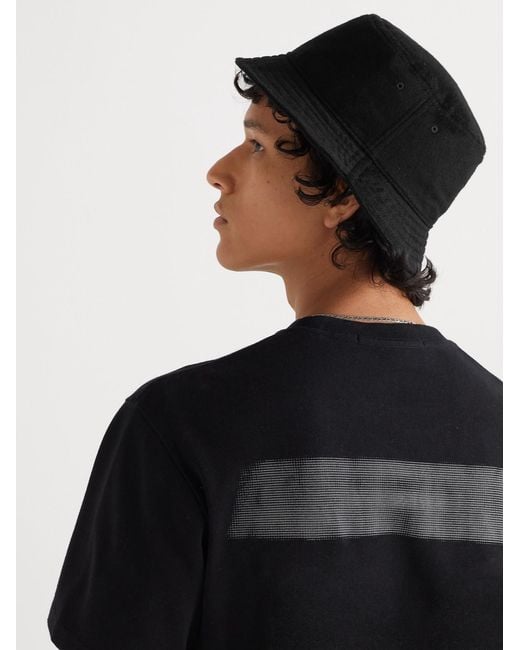 SSAM Black Romeo Cashmere Bucket Hat for men
