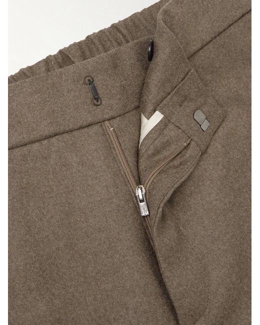 Loro Piana Natural Leisure City Slim-Fit Virgin Wool And Cashmere-Blend Trousers for men