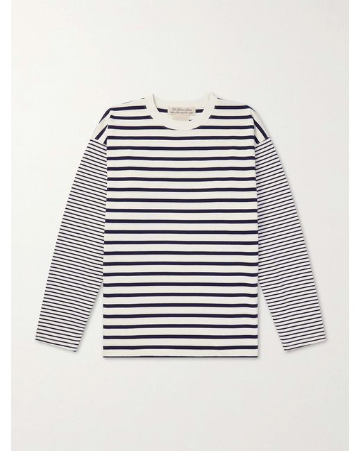 Remi Relief Blue Striped Cotton-jersey T-shirt for men