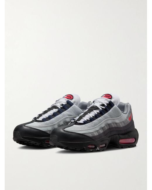 Nike Blue Air Max 95 Suede And Mesh Sneakers for men