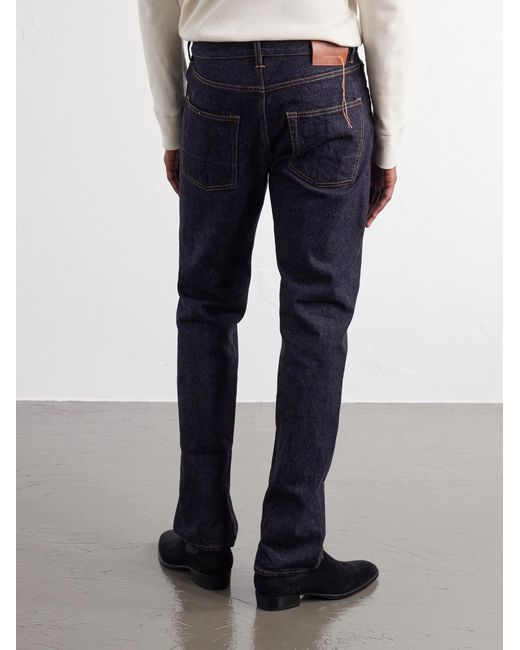 Fortela Blue John Slim-Fit Straight-Leg Jeans for men