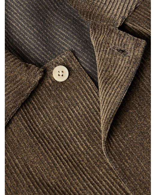 A Kind Of Guise Green Sayan Cotton-Corduroy Overshirt for men