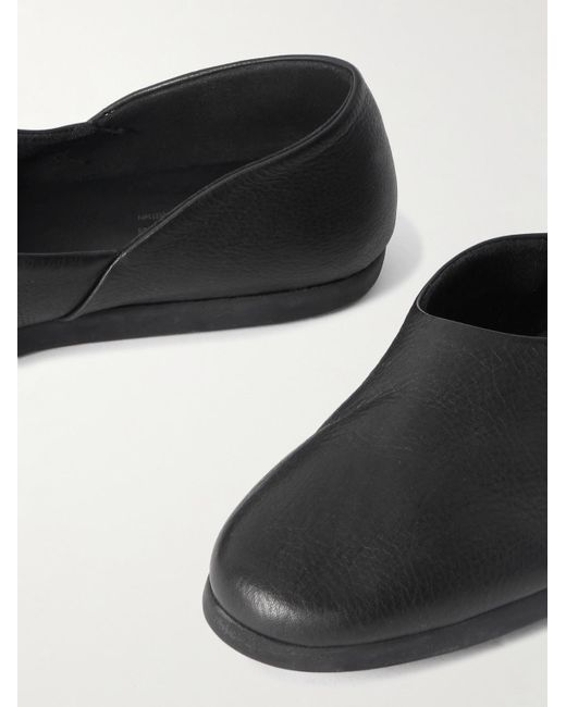 STÒFFA Black Full-Grain Leather Loafers for men