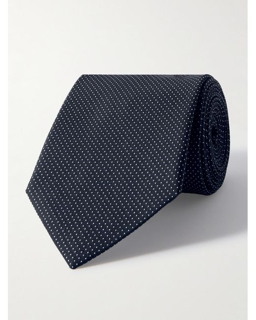 Paul Smith Blue 8cm Polka-dot Silk-jacquard Tie for men