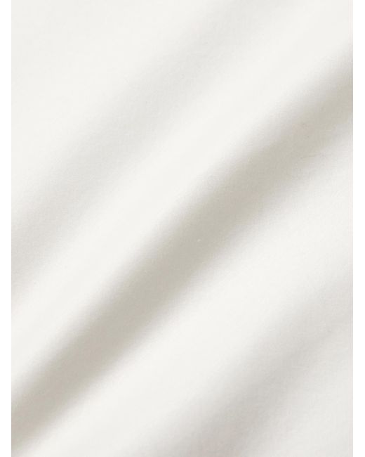 Brunello Cucinelli White Cotton Jersey Crew T-Shirt for men
