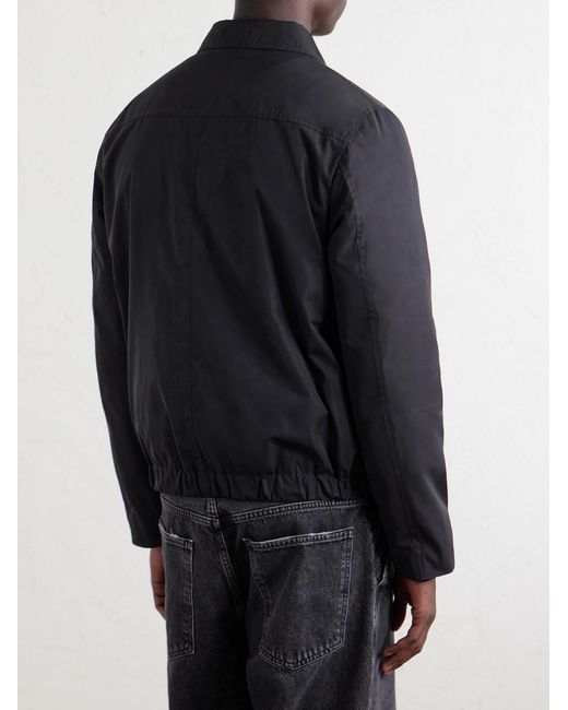 Slowear Blue Woven Bomber Jacket for men