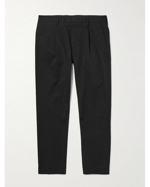NN07 Black Bill 1804 Straight-Leg Organic Cotton-Blend Trousers for men