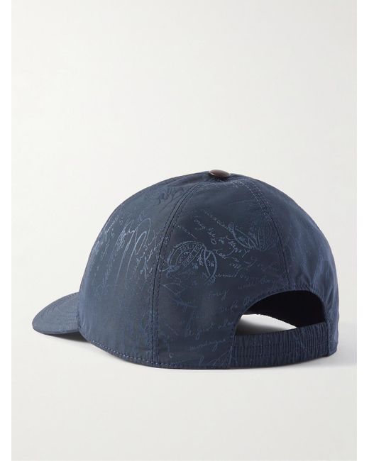 Berluti Blue Scritto-jacquard Twill Baseball Cap for men