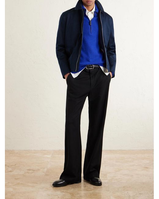 Paul Smith Blue Cotton-blend Twill Jacket for men