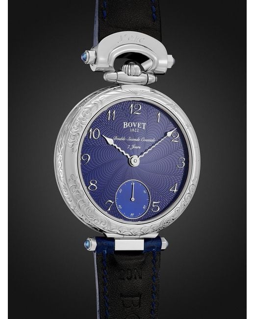 Bovet Black Monsieur Hand-Wound 18-Karat Watch, Ref. Ai43018-G46 for men