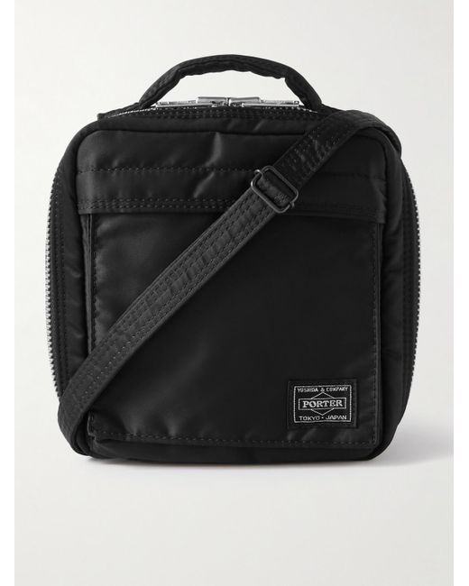 Porter-Yoshida and Co Black Tanker Nylon Messenger Bag for men