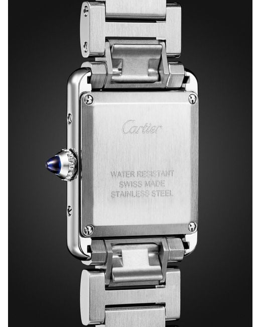 Cartier Black Tank Must De Small 29.5Mm Stainless Steel Watch, Ref. No. Wsta0107 for men