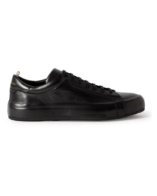 Officine Creative Black Easy Leather Sneakers for men