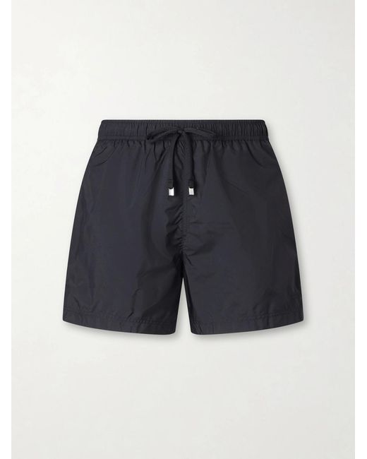 Zegna Blue Straight-Leg Mid-Length Swim Shorts for men