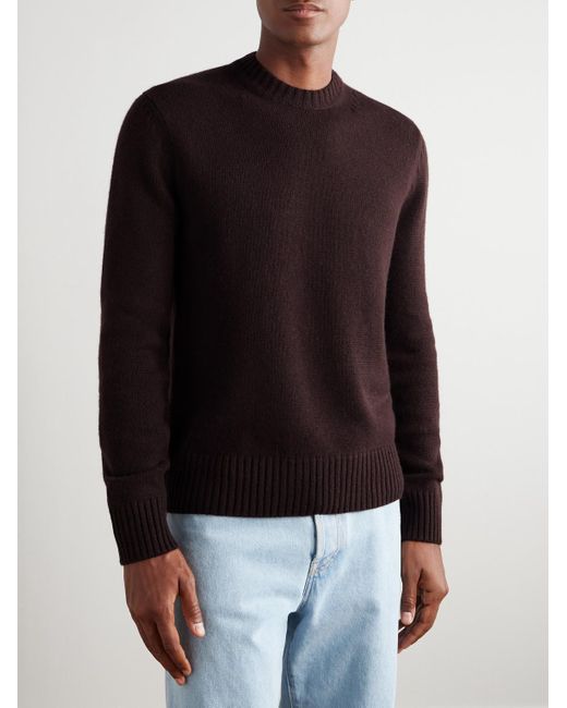 Tom Ford Purple Cashmere Sweater for men