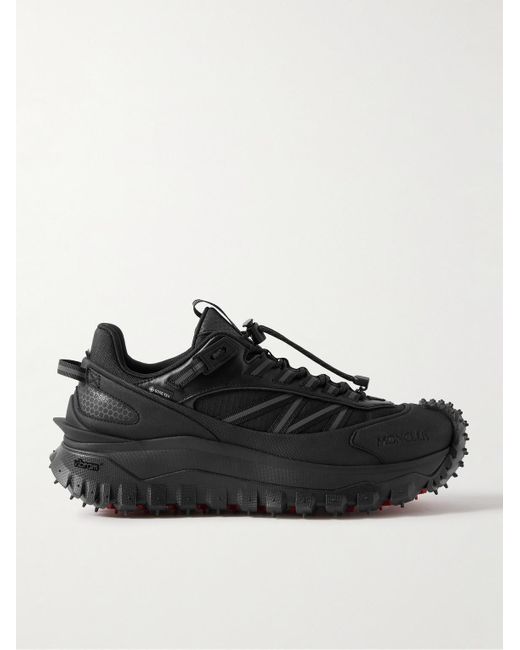 Sneakers in ripstop e tela con finiture in pelle Trailgrip GTX di Moncler in Black da Uomo