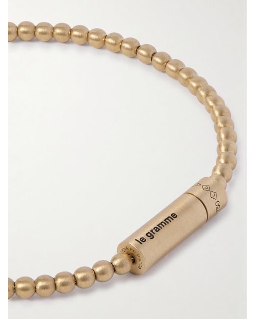 Le Gramme Le 15g Beads Armband aus 18 Karat Gold in Natural für Herren