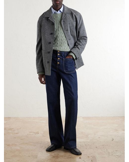 Valentino Garavani Green Vlogo-embellished Virgin Wool Sweater for men