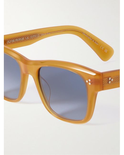 Oliver Peoples Blue Birell Sun D-frame Acetate Sunglasses for men