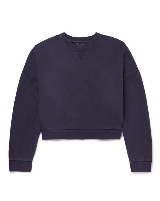 Entire studios Blue Enzyme-washed Cotton-jersey Sweatshirt for men