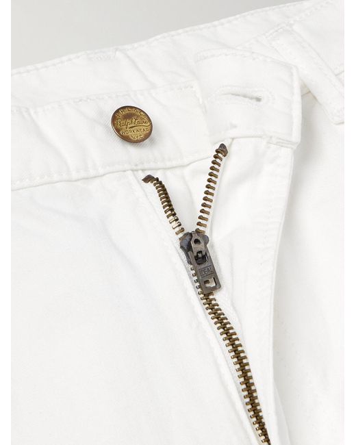 Jeans a gamba dritta con logo applicato di Polo Ralph Lauren in White da Uomo
