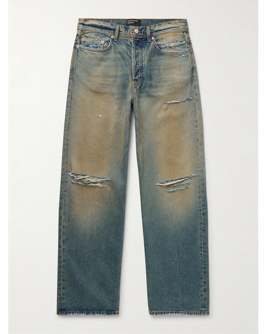 Enfants Riches Deprimes Blue Corpse Pose Wide-Leg Distressed Jeans for men