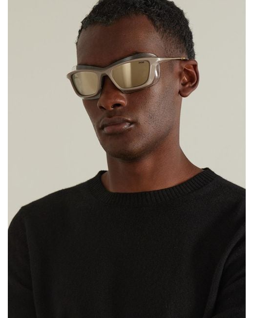 Dior Natural Diorxplorer S1U Acetate Wrap-Around Sunglasses for men