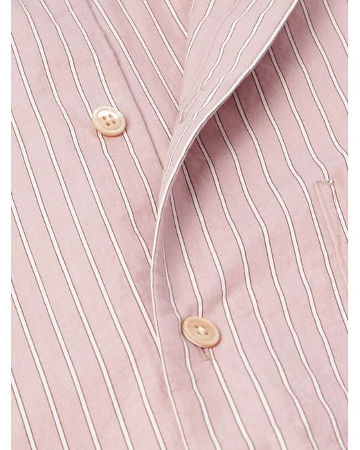 A Kind Of Guise Pink Gusto Striped Cotton-poplin Shirt for men