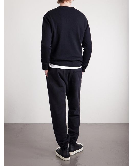 SAINT Mxxxxxx Blue I Love Saint Tapered Printed Cotton-jersey Sweatpants for men