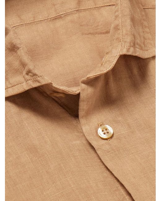 Frescobol Carioca Natural Antonio Linen Shirt for men
