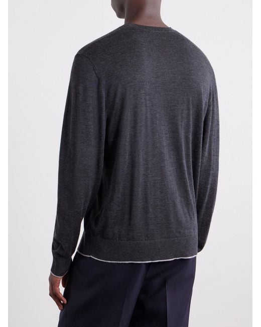 James Perse Blue Cashmere Sweater for men