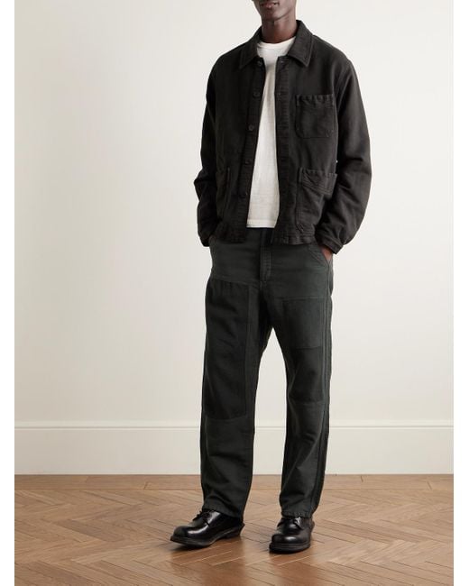 Visvim Pastoral gerade geschnittene Hose aus Moleskin aus einer Mischung aus Wolle in Black für Herren