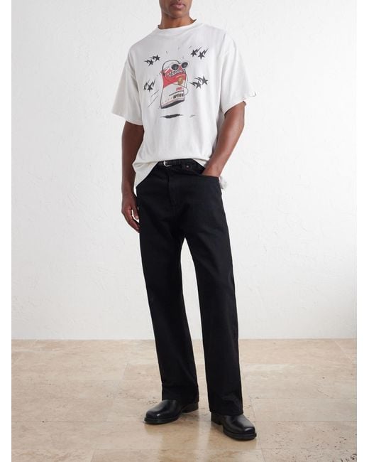 SAINT Mxxxxxx White Bape Printed Cotton-Jersey T-Shirt for men