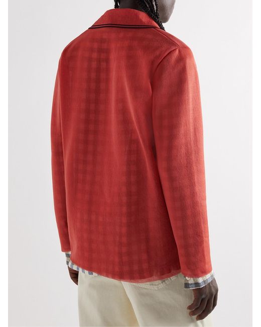 Our Legacy Red Jersey Polo Shirt for men