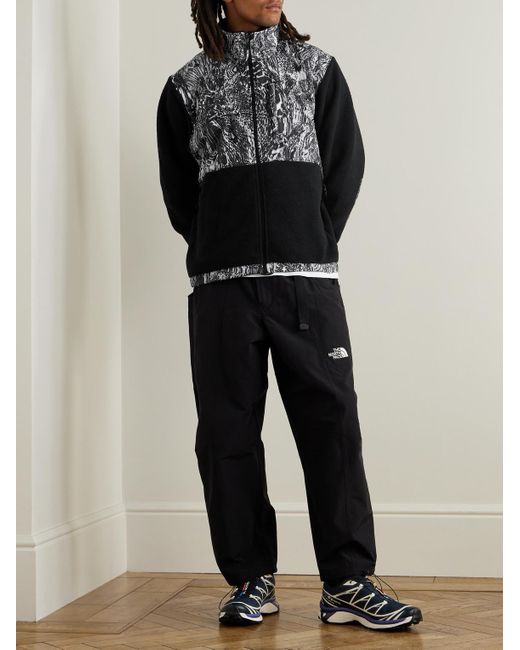 The North Face Black Retro Denali Logo-Embroidered Nylon And Fleece Jacket for men