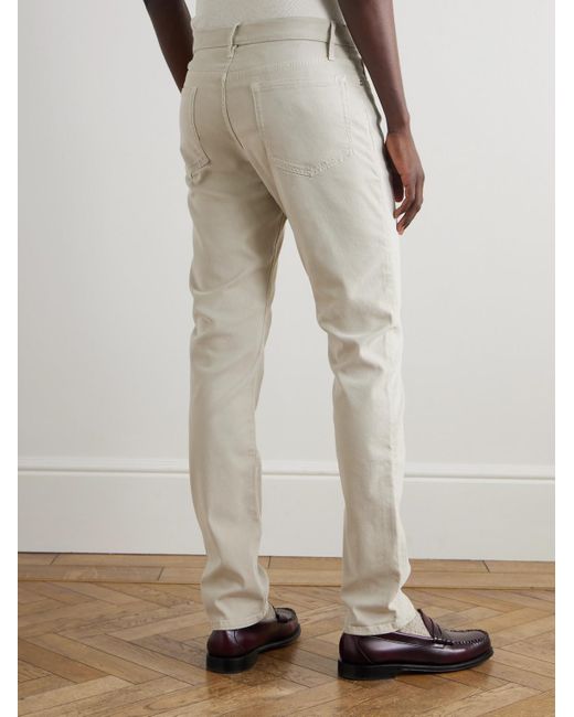 FRAME Natural L'Homme Slim-Fit Stretch Lyocell-Blend Trousers for men