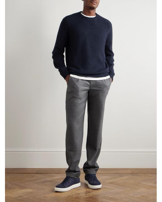 Sease Blue Cashmere Sweater for men