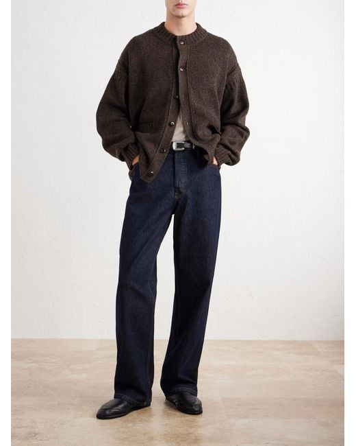 Folk Brown Knitted Cardigan for men
