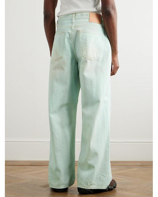 Acne Blue Traffic Straight-Leg Distressed Jeans for men