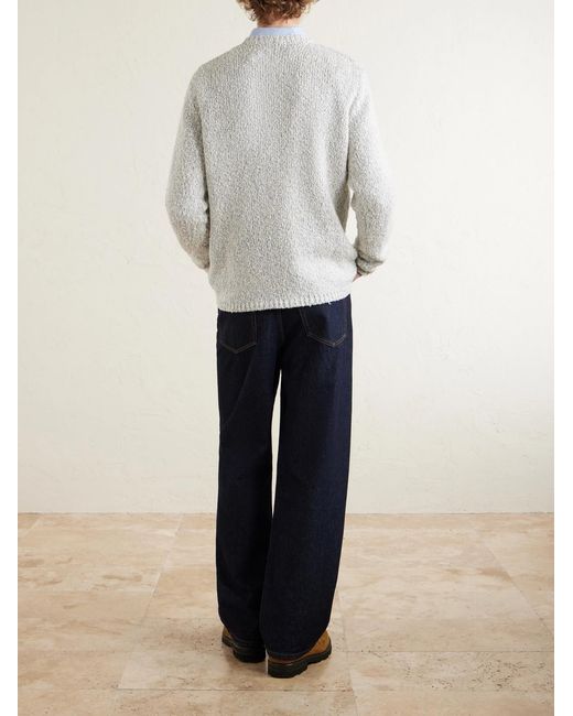 Massimo Alba White Nicolas Cotton Sweater for men