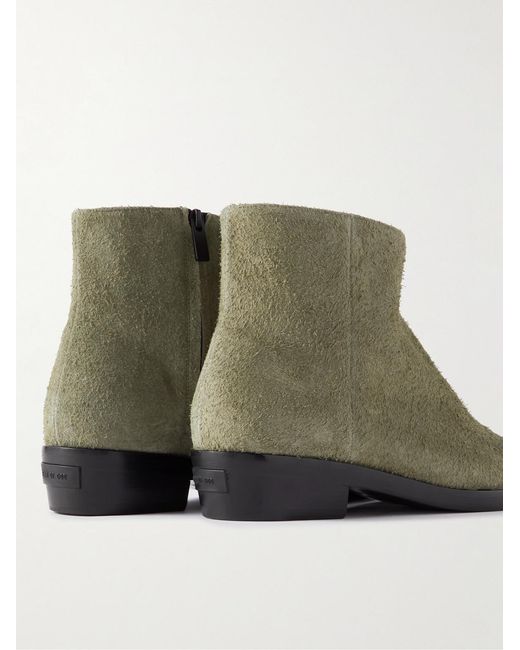 Fear Of God Green Western Low Suede Ankle Boots for men
