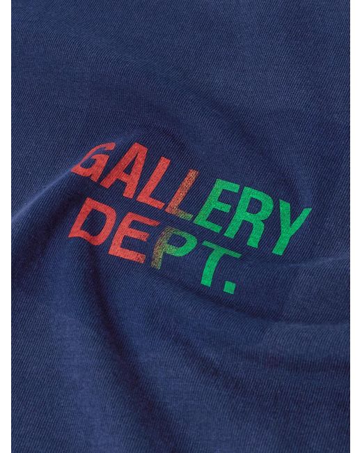GALLERY DEPT. Blue Boardwalk Logo-Print Cotton-Jersey T-Shirt for men