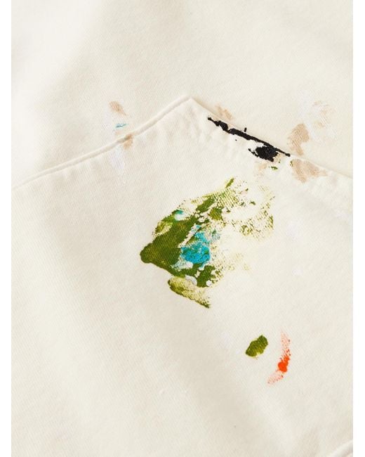 GALLERY DEPT. Natural Studio Oversized Logo-Print Embroidered Cotton-Jersey Hoodie for men