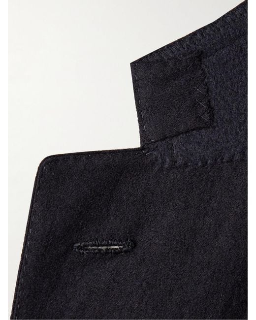 Saman Amel Blue Wool And Cashmere-blend Felt Suit Jacket for men