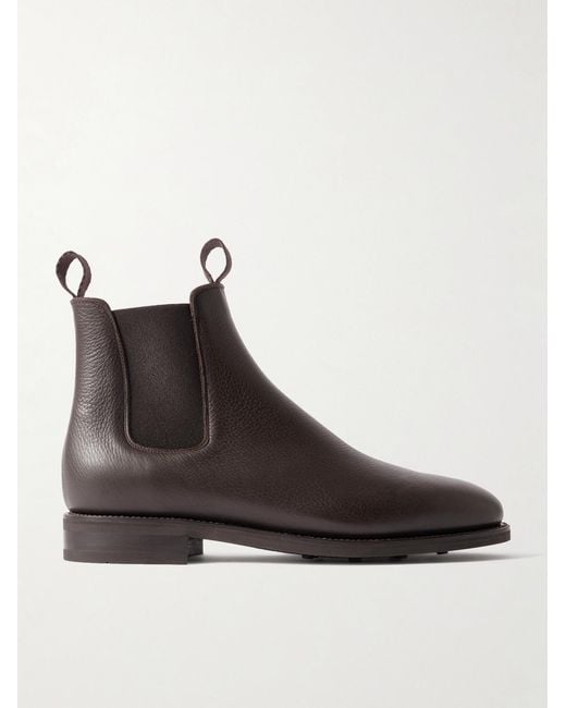 Morjas Black Full-grain Leather Chelsea Boots for men