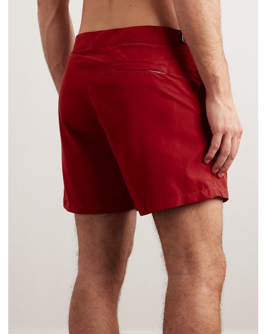 Loro Piana Red Schooner Straight-Leg Mid-Length Swim Shorts for men